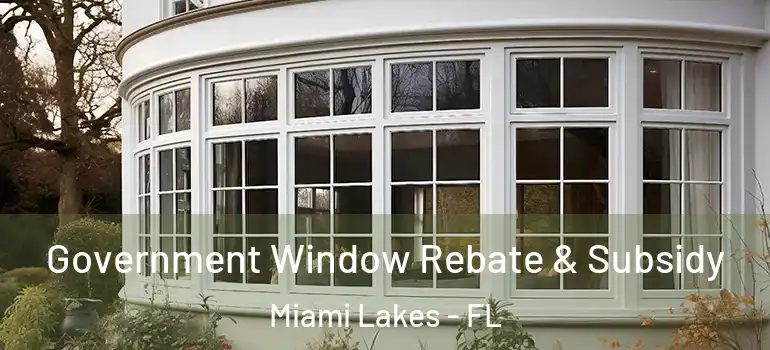  Government Window Rebate & Subsidy Miami Lakes - FL
