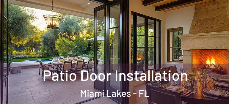  Patio Door Installation Miami Lakes - FL