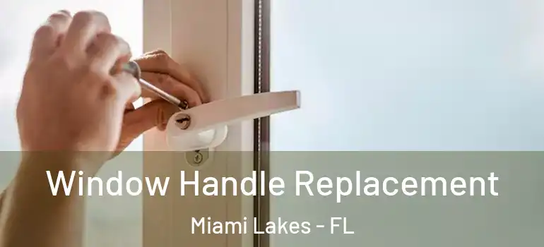  Window Handle Replacement Miami Lakes - FL