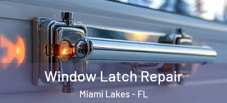  Window Latch Repair Miami Lakes - FL